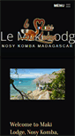 Mobile Screenshot of lemakilodge-madagascar.com